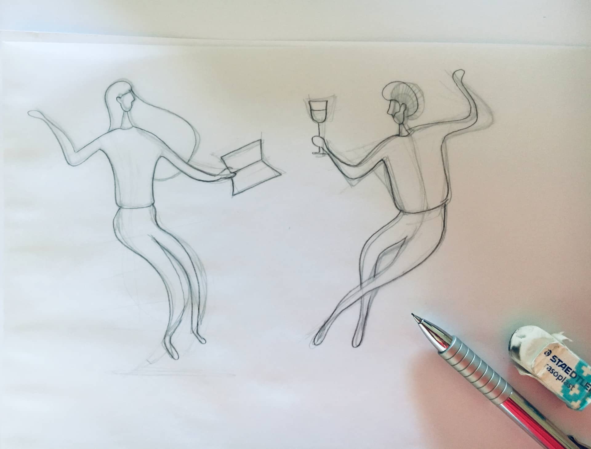 Sagrado Studio New Years Resolutions sketches